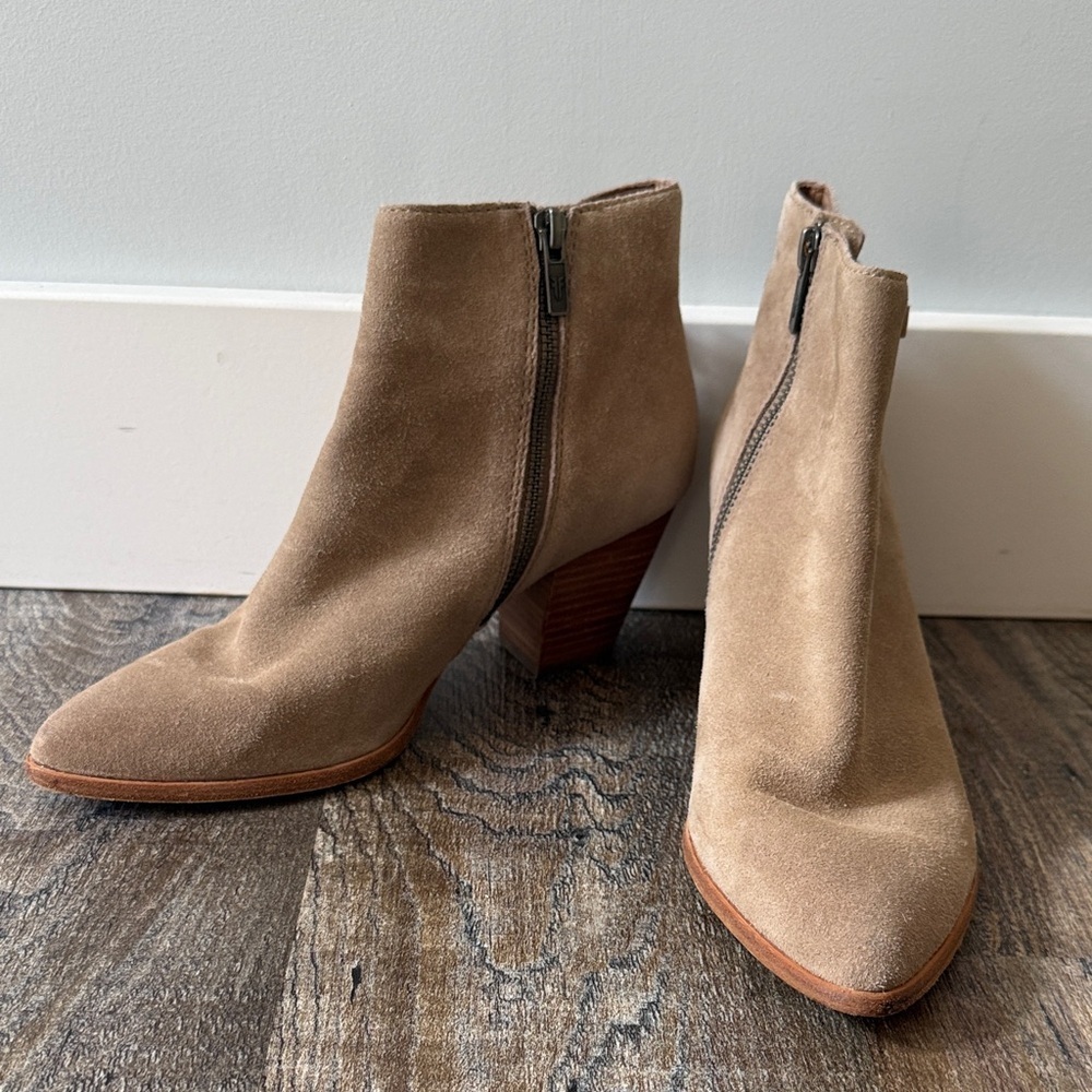 Frye | Reed Strappy Booties - Suede - Picture 1 of 10